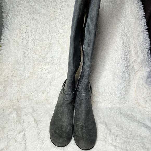 Gray Suede A2 Boots - Picture 2 of 7